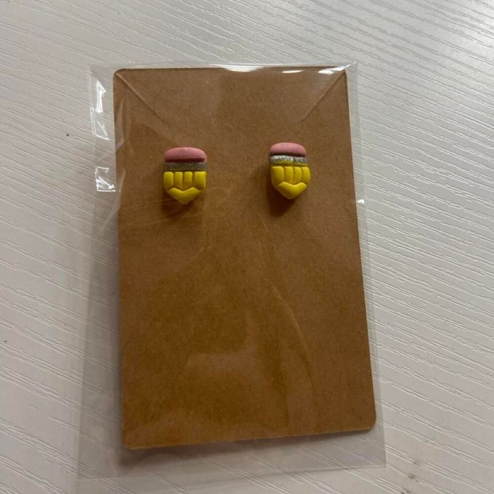 Clay Pencil Earrings